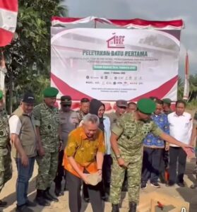 Bupati Sigi dan Pangdam XXIII/Palakka Letakkan Batu Pertama Pembangunan Gedung Koperasi Merah Putih
