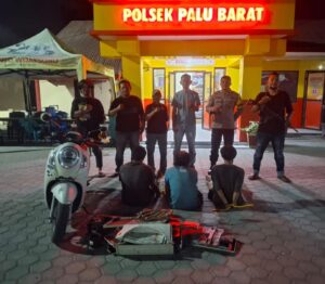 Polsek Palu Barat Tangkap Tiga Terduga Pelaku Curat di Ujuna